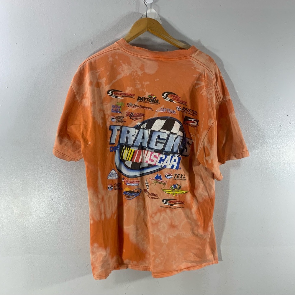 Vintage made in hoduras Y2K tracks nascar T shirt